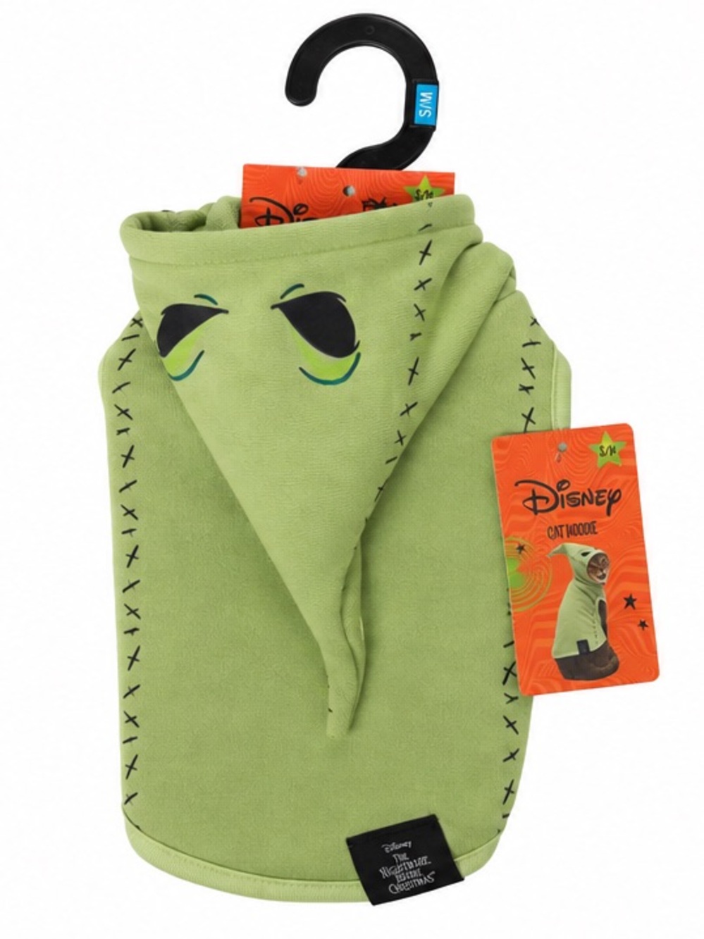 NEW - Disney “Nightmare Before Christmas” Oogie Boogie Cat Hoodie Green Sz S/M